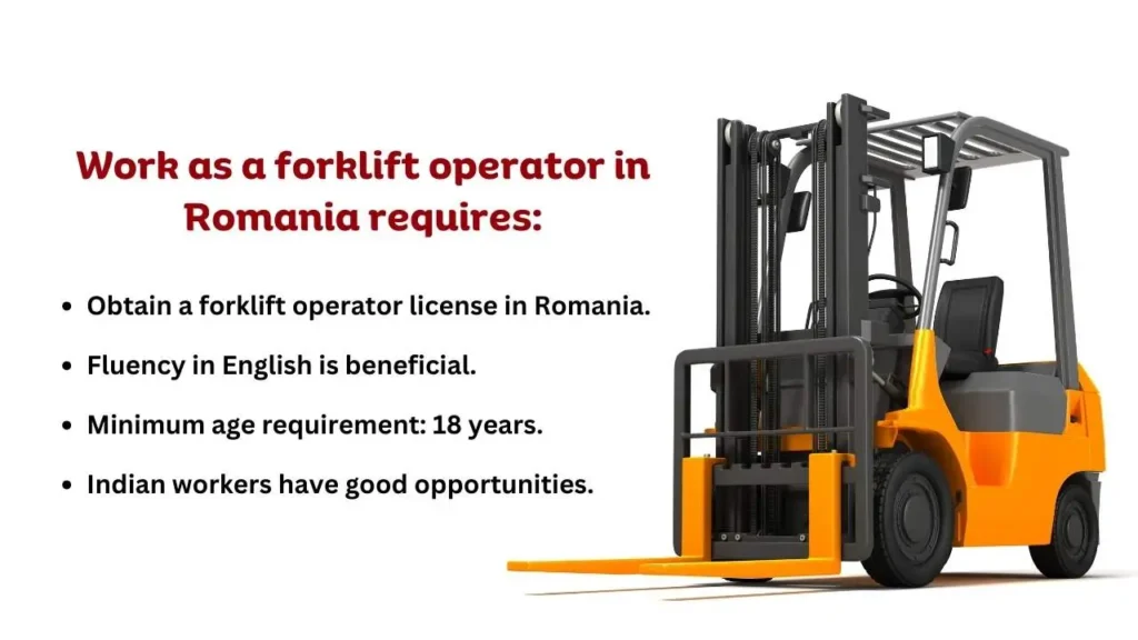 Work as (Stivuitorist) Forklift Operators in Romania.